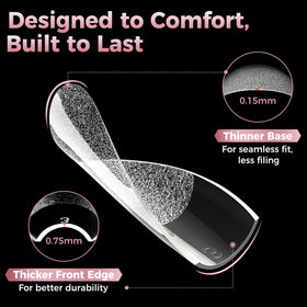 luckyfairy flexible tip bent to show gelly elasticity, comfort during wear