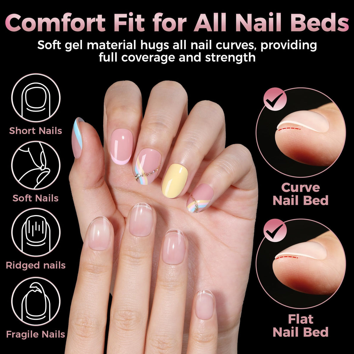 luckyfairy half-matte surface detail improving adhesion and smoother polish application