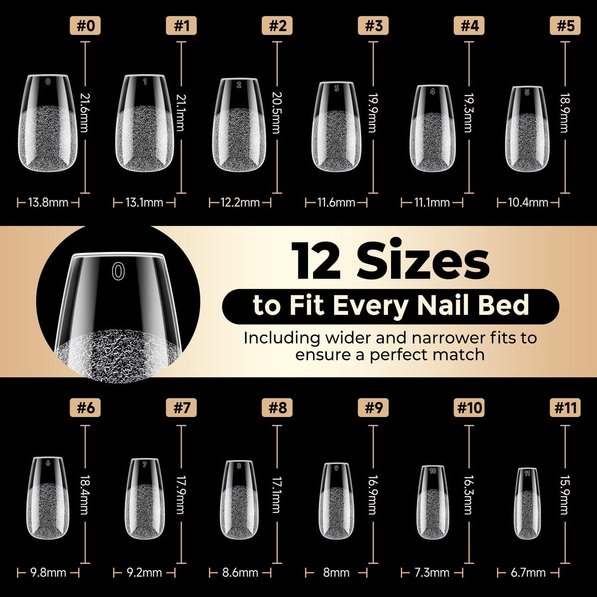 Luckyfairy painted nails showing French and ombré finishes for versatility