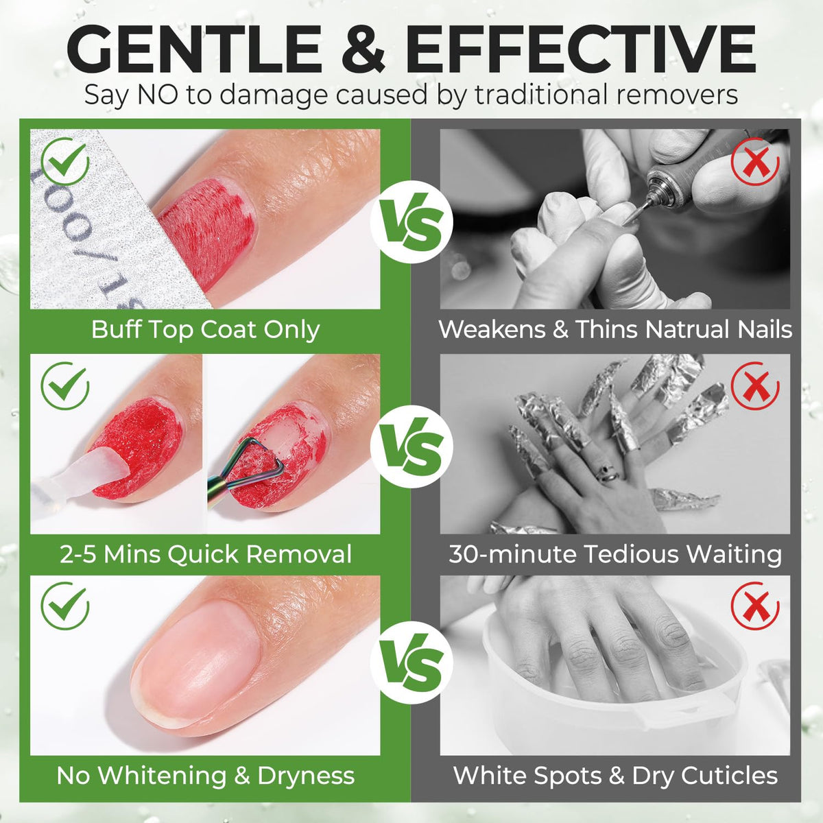 Luckyfairy safety label close-up showing instructions and gentle formula benefits