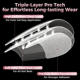 luckyfairy side profile of tip thickness, reinforced front edge benefit
