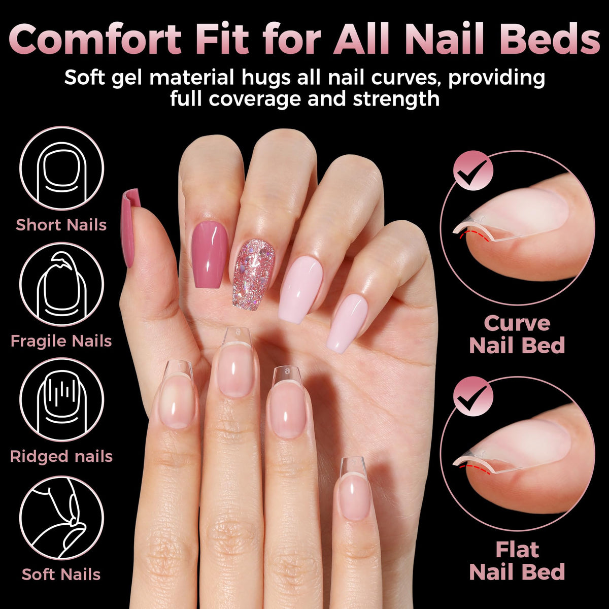 luckyfairy organized tray showing 12 labeled sizes, easy size selection