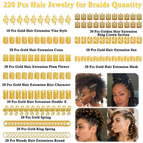 Lucomb gold crown cuff close-up showing decorative detail and secure fit for braids
