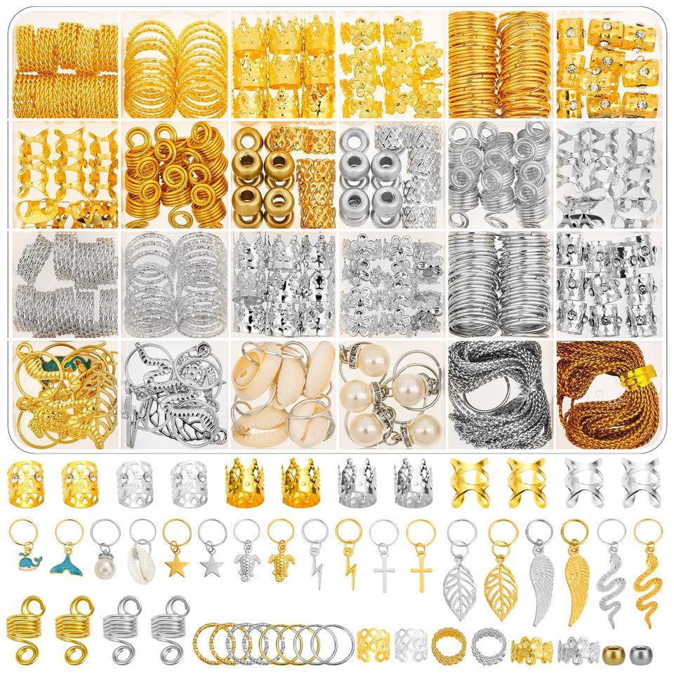 Lucomb front packaging showing the full 324-piece set and organized storage
