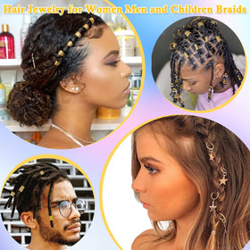Lucomb hair jewelry in braids showing styling results and flair
