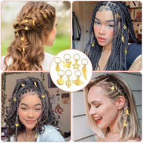 Lucomb lifestyle image of braided hair wearing charms showing stylish upgrade benefit