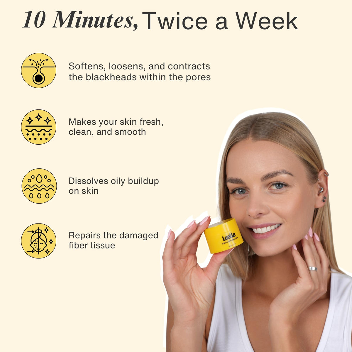 luelle aftercare routine with rinse and moisturizer supporting pore refinement benefit