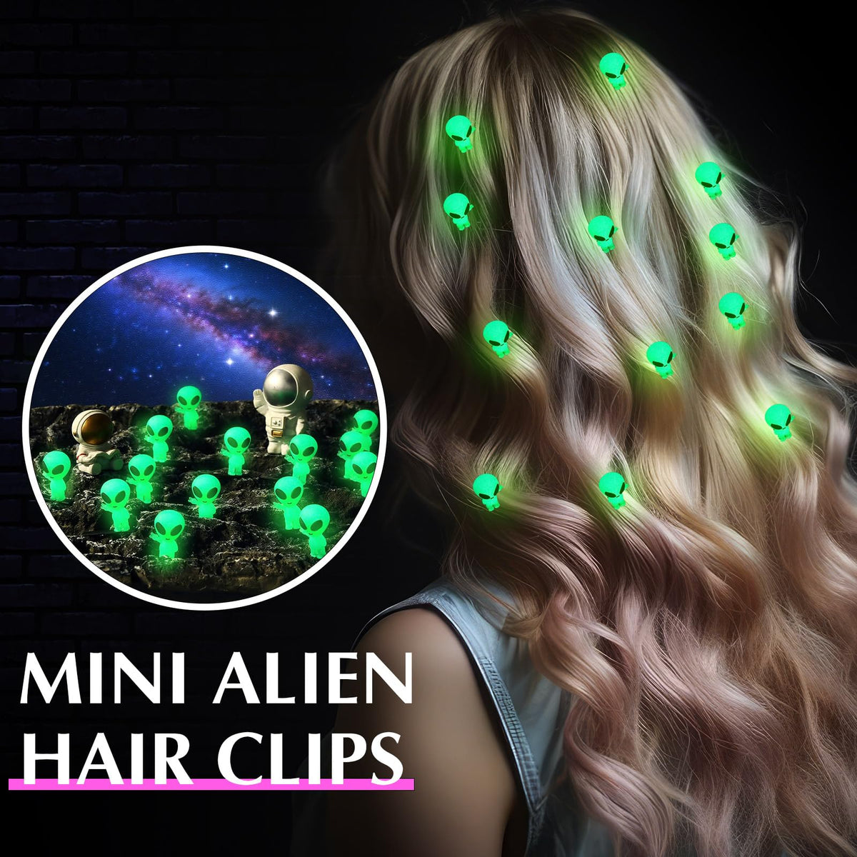 Luinabio clips at festival worn by group showing matching glow for events