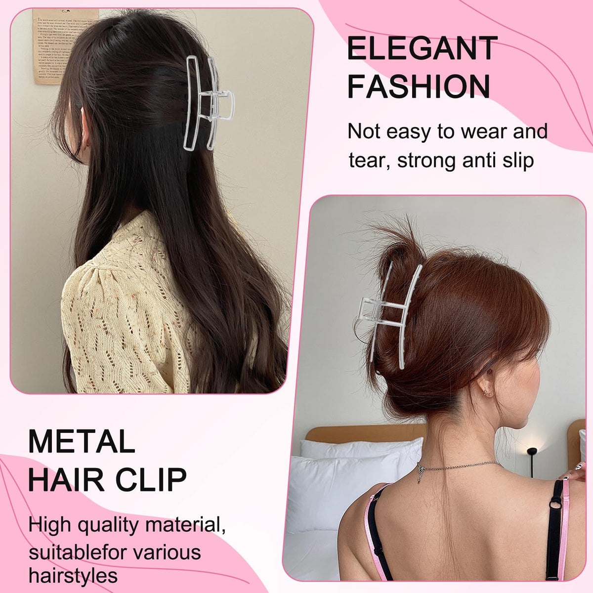 LUKACY clip used in casual ponytail showing effortless style and convenience