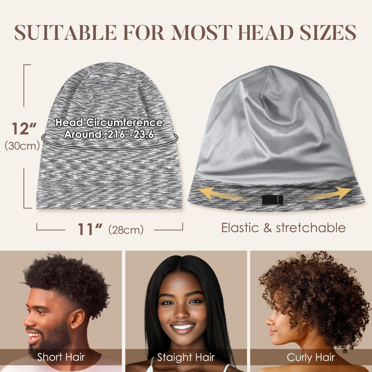 LULUSILK cap placed on nightstand near pillow illustrating breathable sleep comfort
