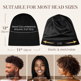 LULUSILK on model with curly hair showing preserved curl definition