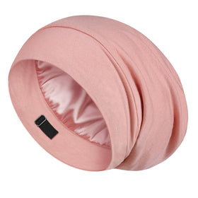 LULUSILK front packaging showing pink silk bonnet and branding for easy identification