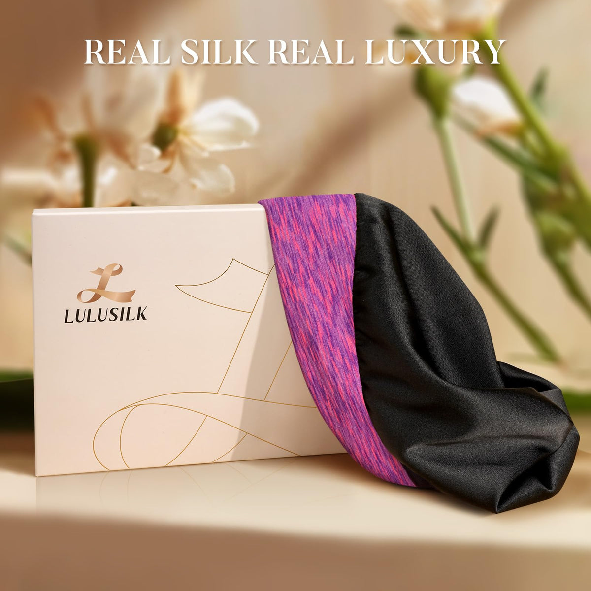 LULUSILK packaged gift box ready to present as hair-care gift benefit