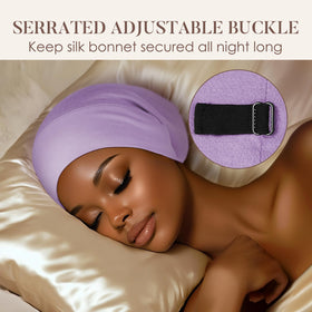 LULUSILK interior showing roomy fit for braids and long hair, gentle style preservation