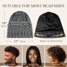 LULUSILK cap held in hand to show size benefit and easy packing for travel