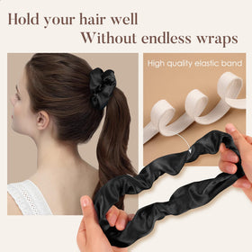 LULUSILK scrunchie worn on wrist, stylish versatile accessory benefit