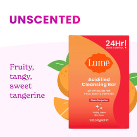 Lume bar being lathered in the shower demonstrating full-body odor control
