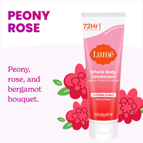 Lume Invisible Cream tube top view highlighting compact, non-staining protection