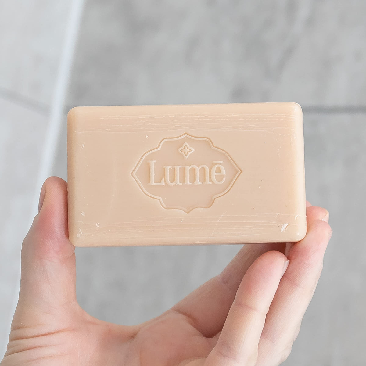 Lume product label close-up highlighting paraben and phthalate free ingredients