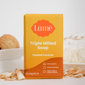 Lume bar on draining dish demonstrating storage tip to preserve firmness