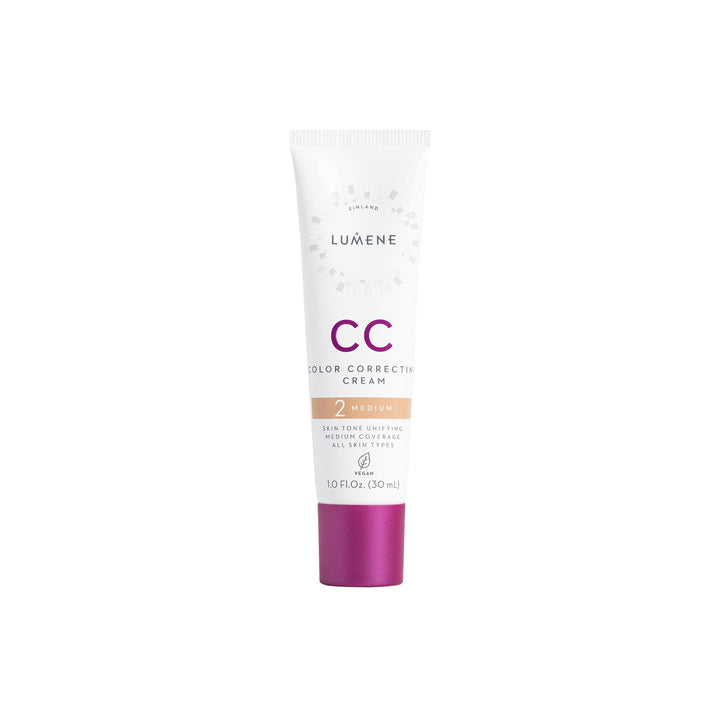 Lumene CC Cream front packaging showing brand and medium coverage benefits
