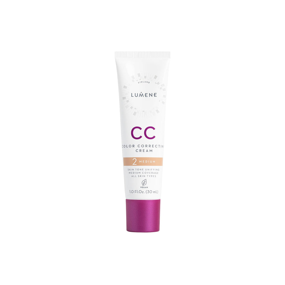 Lumene CC Cream front packaging showing brand and medium coverage benefits
