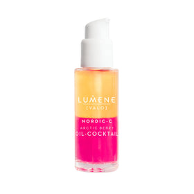 Lumene front packaging showing bottle and brightening serum benefit