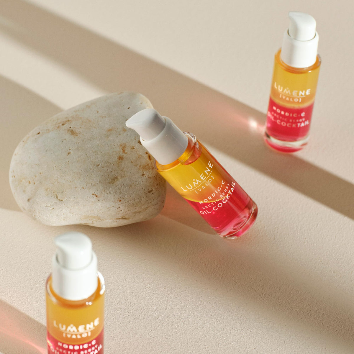 Lumene cloudberry and cranberry ingredients highlighting antioxidant benefit