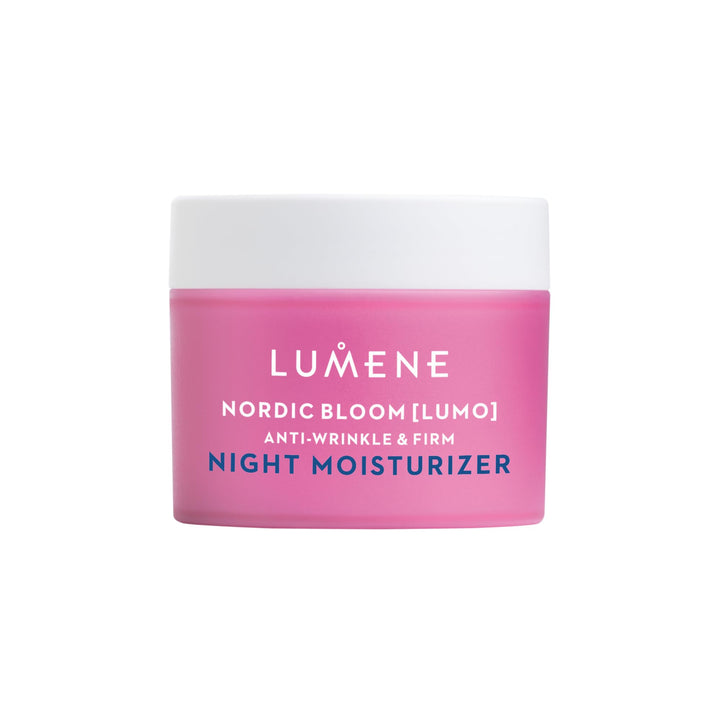 Lumene jar front view showing product label and elegant packaging benefit hydration