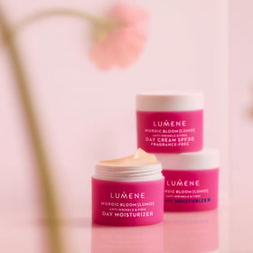 Sea buckthorn seed oil dropper dispensing, Lumene, showing nourishing omega benefits