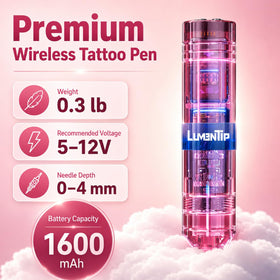 LumenTip rotary pen close-up highlighting ergonomic grip and smooth finish