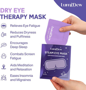 LumiDew close-up of mask fabric texture for gentle comfortable fit