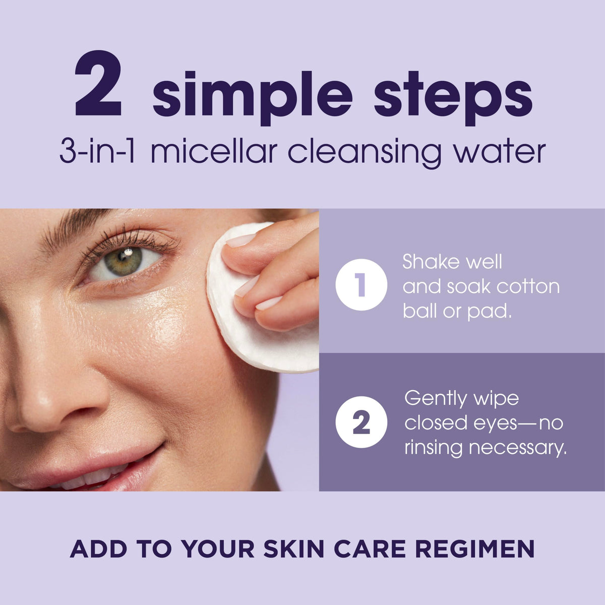 before and after eye area cleaned with LUMIFY, brighter hydrated skin benefit
