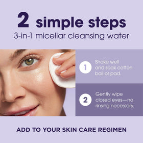 before and after eye area cleaned with LUMIFY, brighter hydrated skin benefit