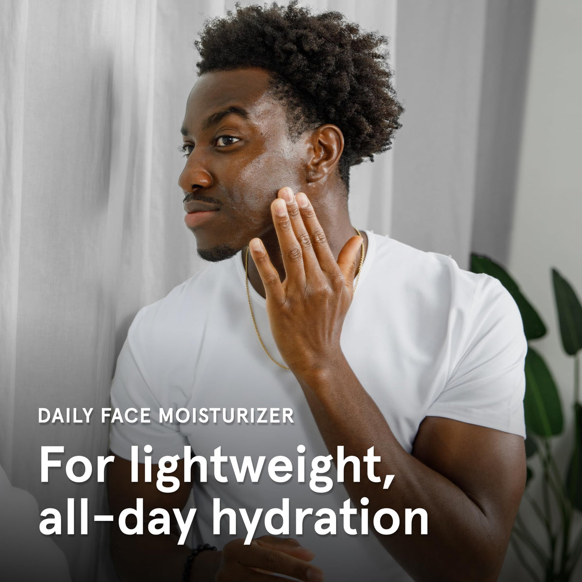 Lumin bottle next to shaving essentials showing compatibility with daily grooming routine