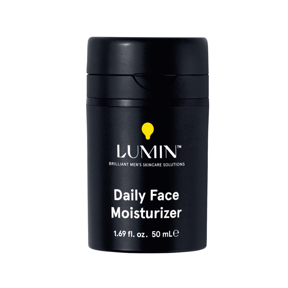 Lumin front packaging showing 50ml tube and clear branding benefits