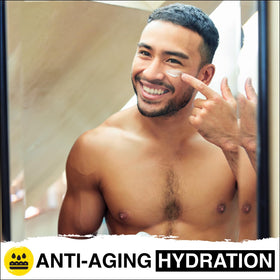 Lumin daily moisturizer dispensed on hand hydrates without greasiness
