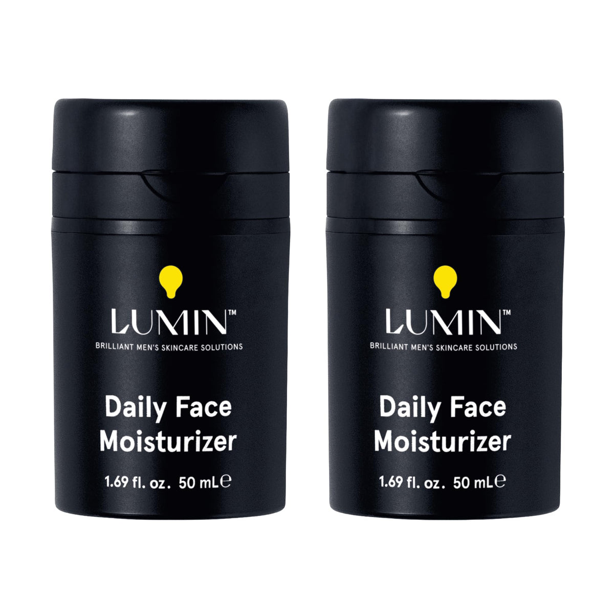 Lumin front packaging 50ml showing sleek bottle and clear branding benefits portability