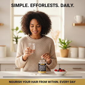 Lumin Hair bamboo extract visual emphasizing silica for hair strength benefit