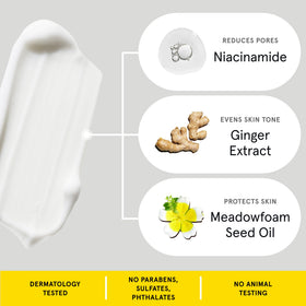 Lumin moisturizer applied on hand showing fast absorption benefit