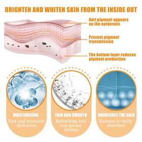 Applying LuminaSkin serum on hand to show fast-absorbing, non-greasy finish
