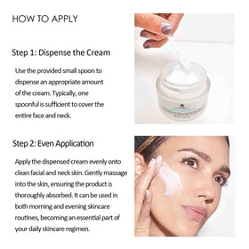 LuminaSkin open jar top-down showing creamy formula and potent lipid blend benefit