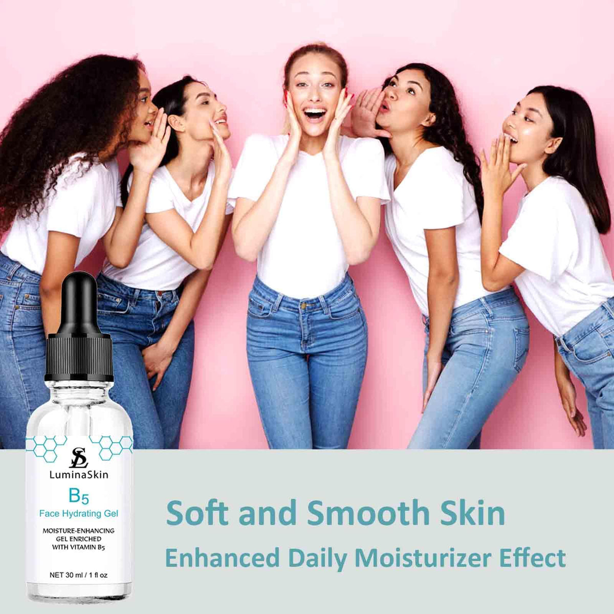 LuminaSkin 30 ml size comparison showing compact travel-friendly skincare option