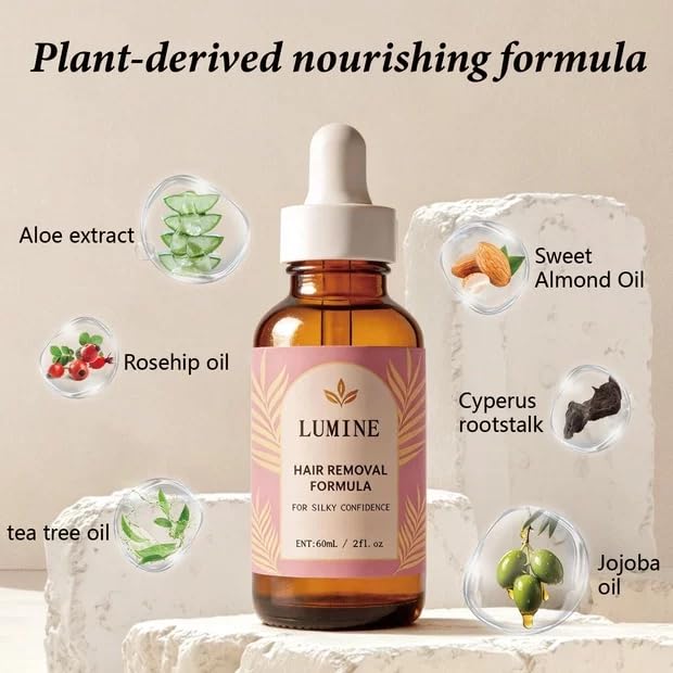 LUMINE product label close-up showing pure ingredients and clarity benefit