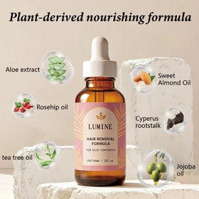 LUMINE product label close-up showing pure ingredients and clarity benefit
