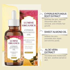 Lumine Organics applied to underarm area to soothe and reduce irritation