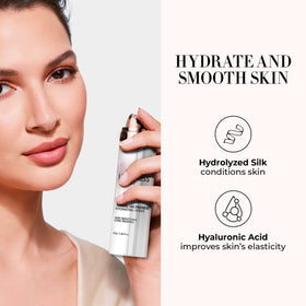 LUMINESS fine mist dispersing in air to hydrate and smooth skin texture