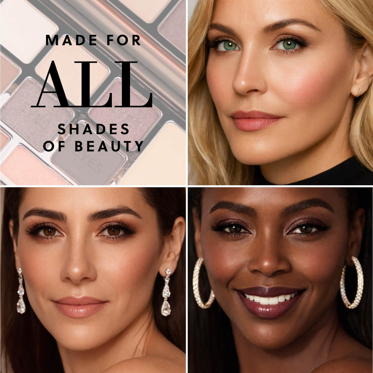 LUMINESS palette used with brushes demonstrating application and quick routines