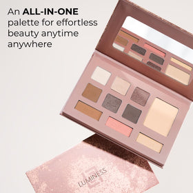 LUMINESS bronzer blush and highlighter close detail for natural sculpting