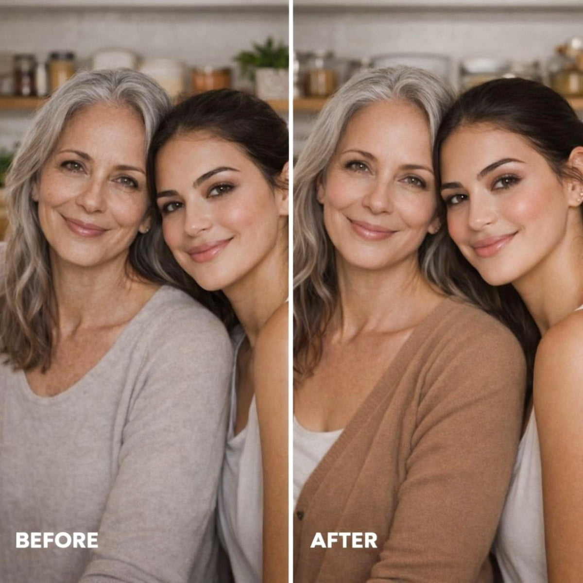 LUMINESS dual-sided buffing brush close-up showing two faces for precise blending